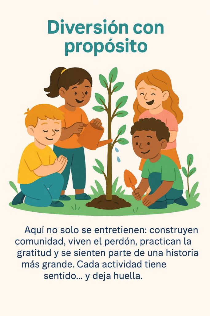 Diversión con propóstico en el campamento EL ARCA FAUS