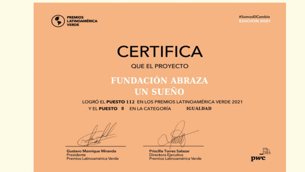 Premio latinoamerica Verde FAUS