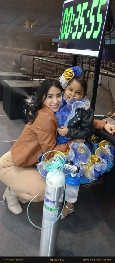Alixon cumpliendo su sueño de conocer a Milena Benites