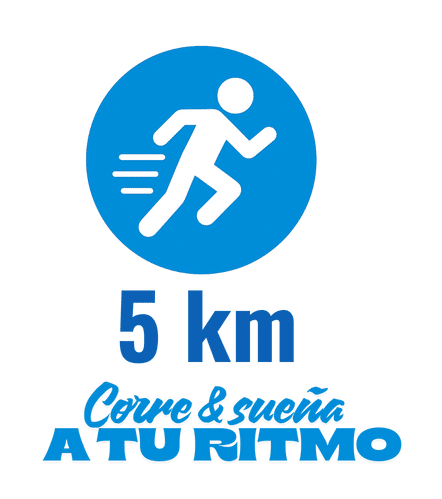 ícono corre y sueña a tu ritmo