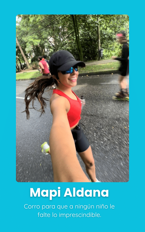 Maria Paula Andana embajadora Abraza un Sueño, corre con el corazón